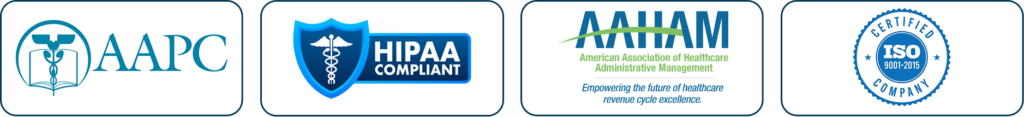 AAPC, HIPAA, AAHAM, ISO Logos